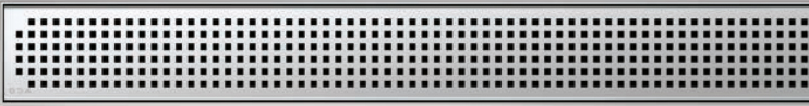 ACO ShowerDrain C Duschrinne Designrost Quadrato Silber